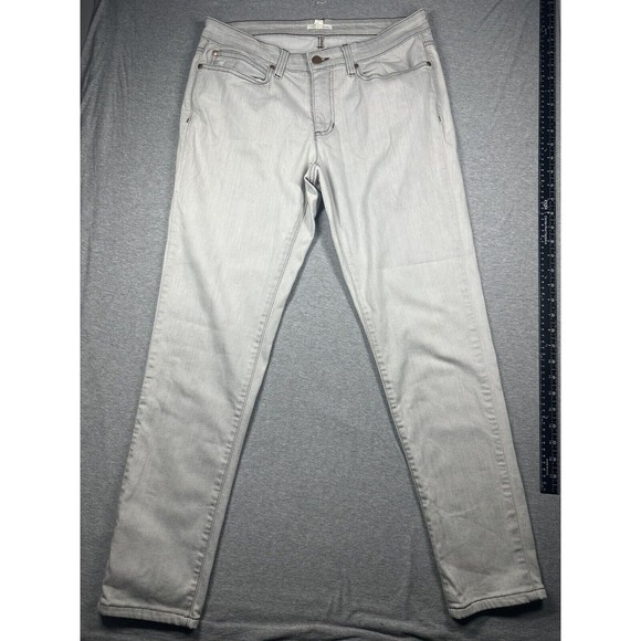 Eileen Fisher Pants - Eileen Fisher Womens Sz 12‎ Light Gray Organic Cotton Blend Jeans